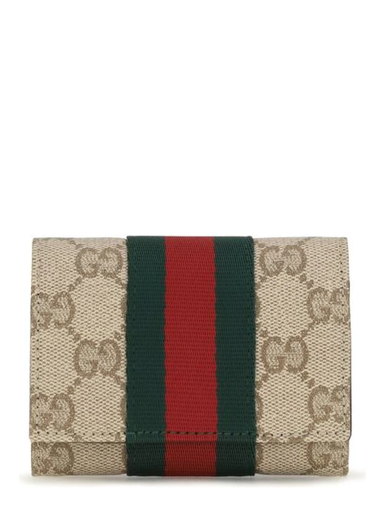 Beige Fabric Wallet