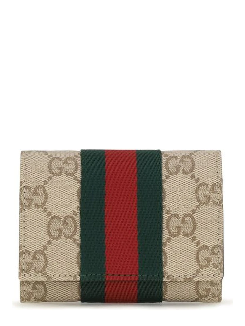 Beige Fabric Wallet