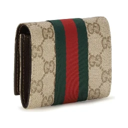 Beige Fabric Wallet