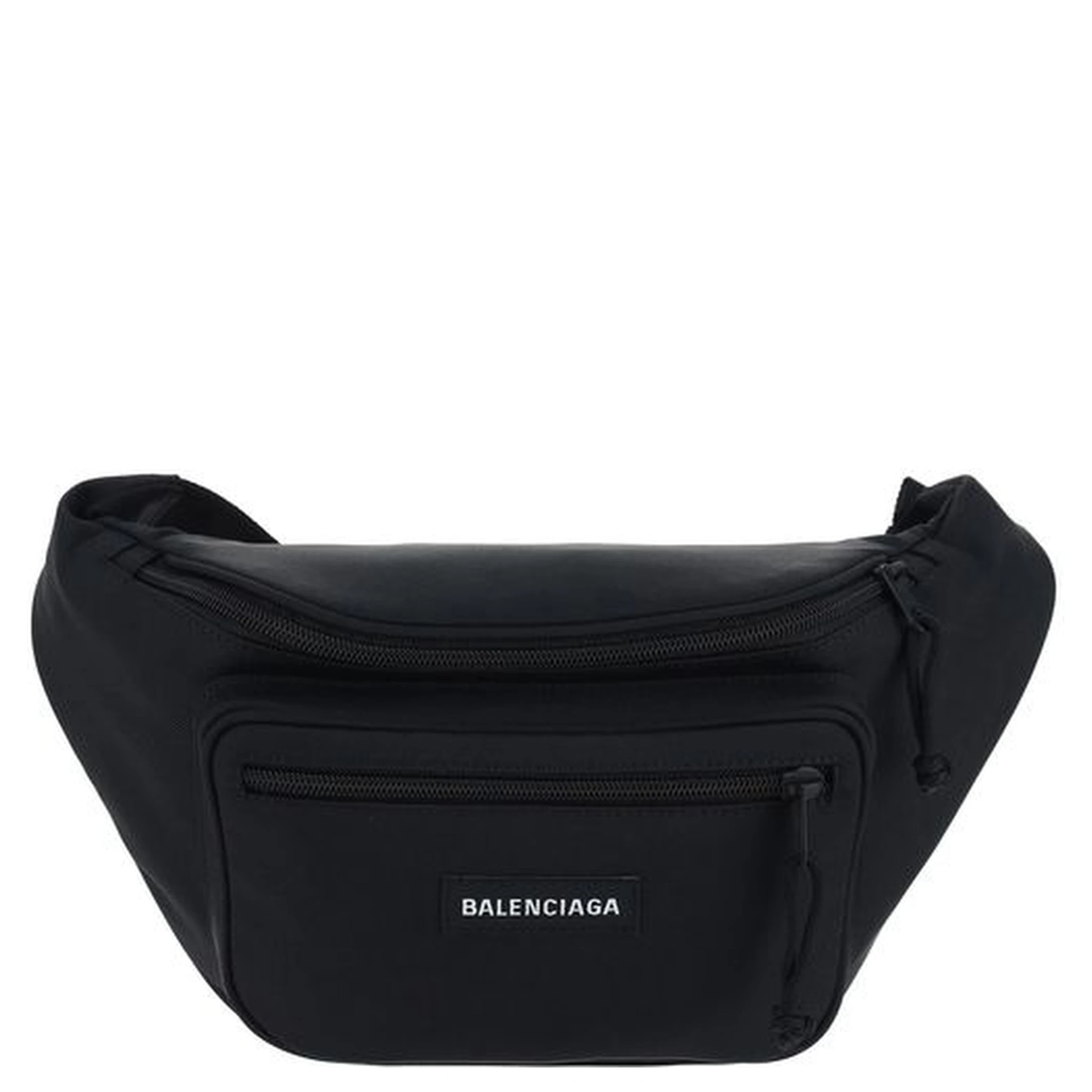 Black Polyester Clutch Bag