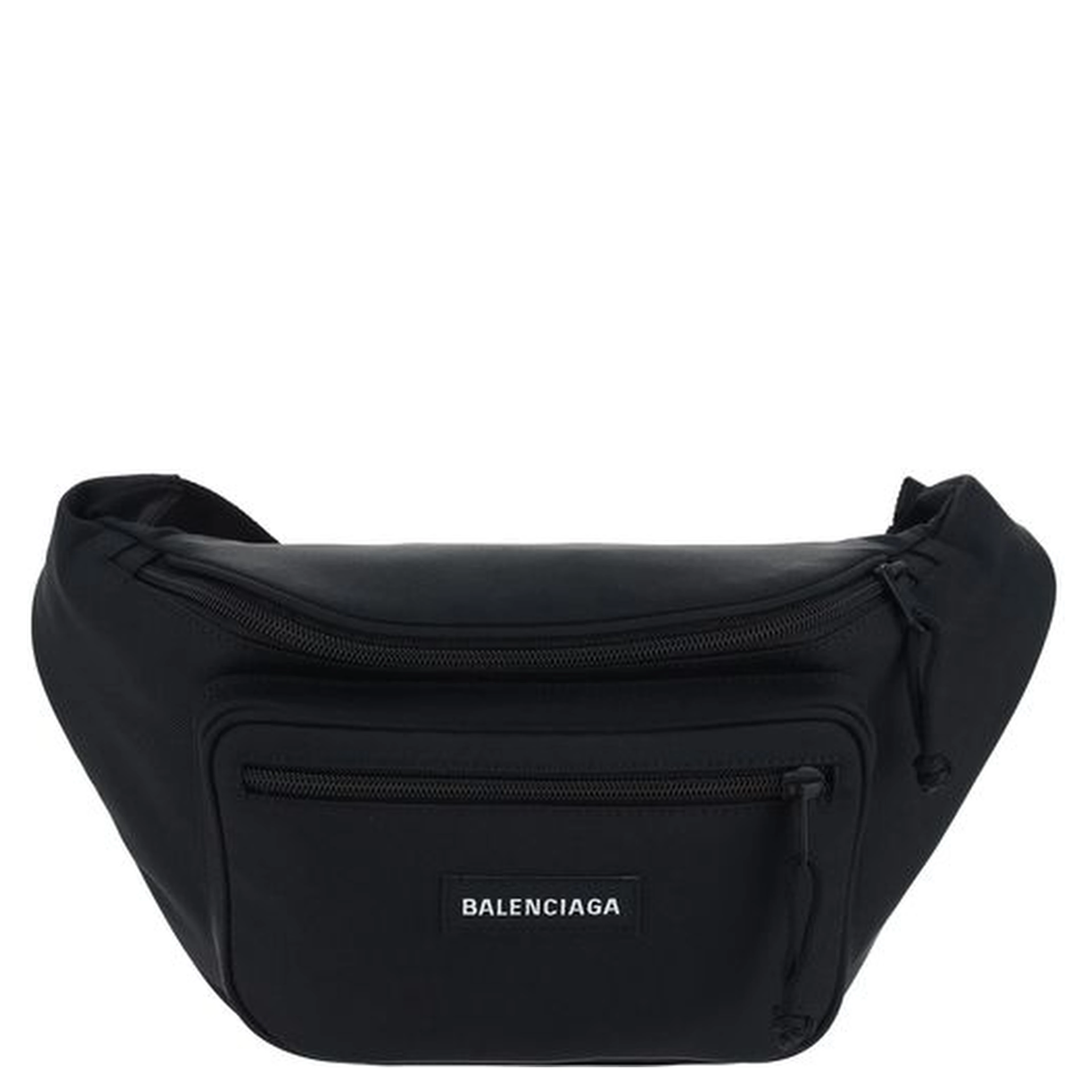 Black Polyester Clutch Bag