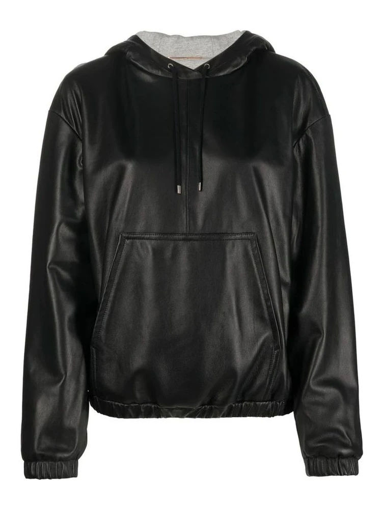 Black Leather Tank Tops
