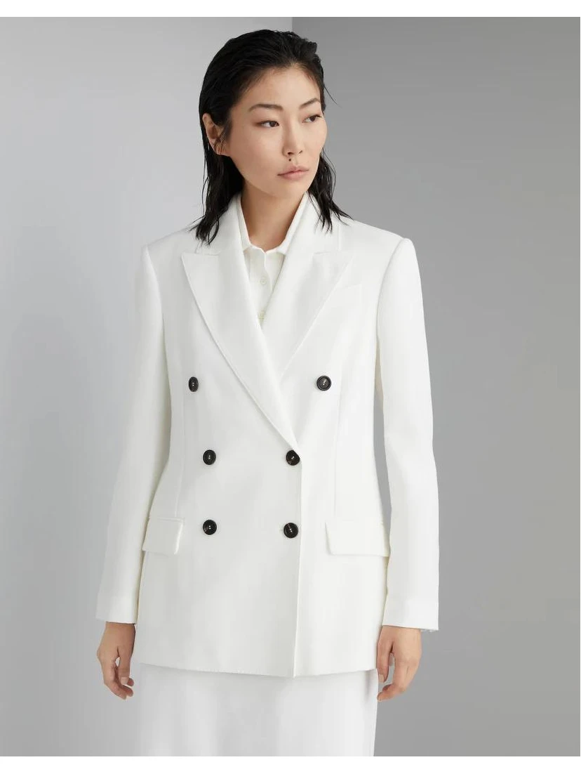 White Cotton Blazer