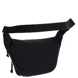 Black Polyester Clutch Bag