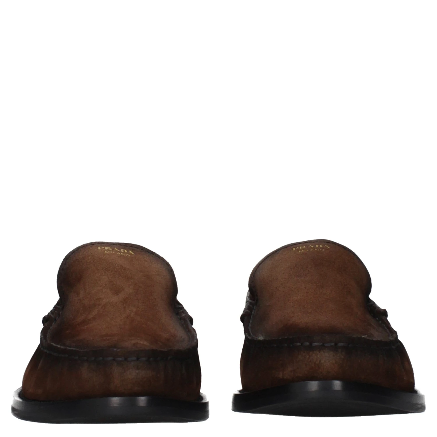 Brown Leather Slip-On Loafers