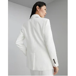 White Cotton Blazer