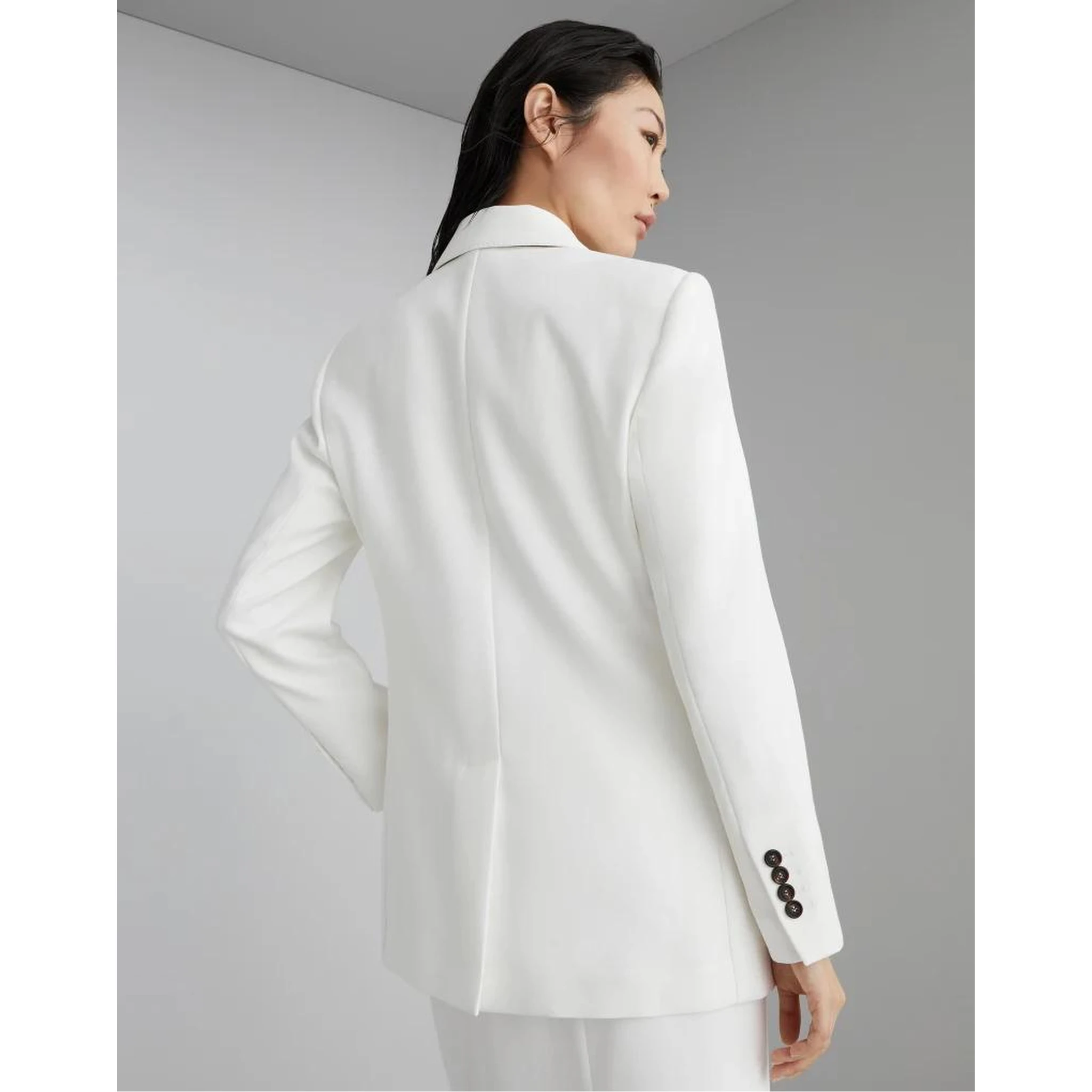 White Cotton Blazer