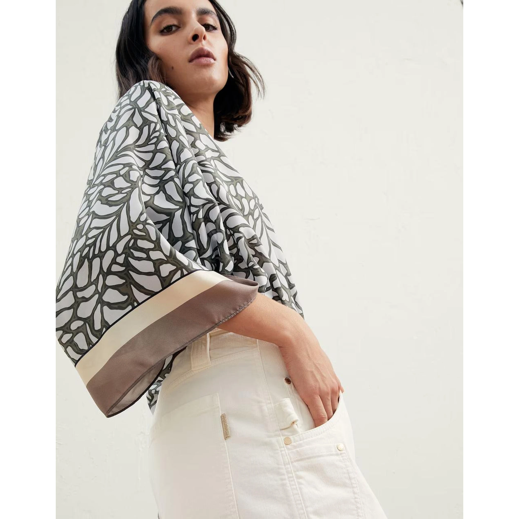 White Cotton Bermuda Shorts