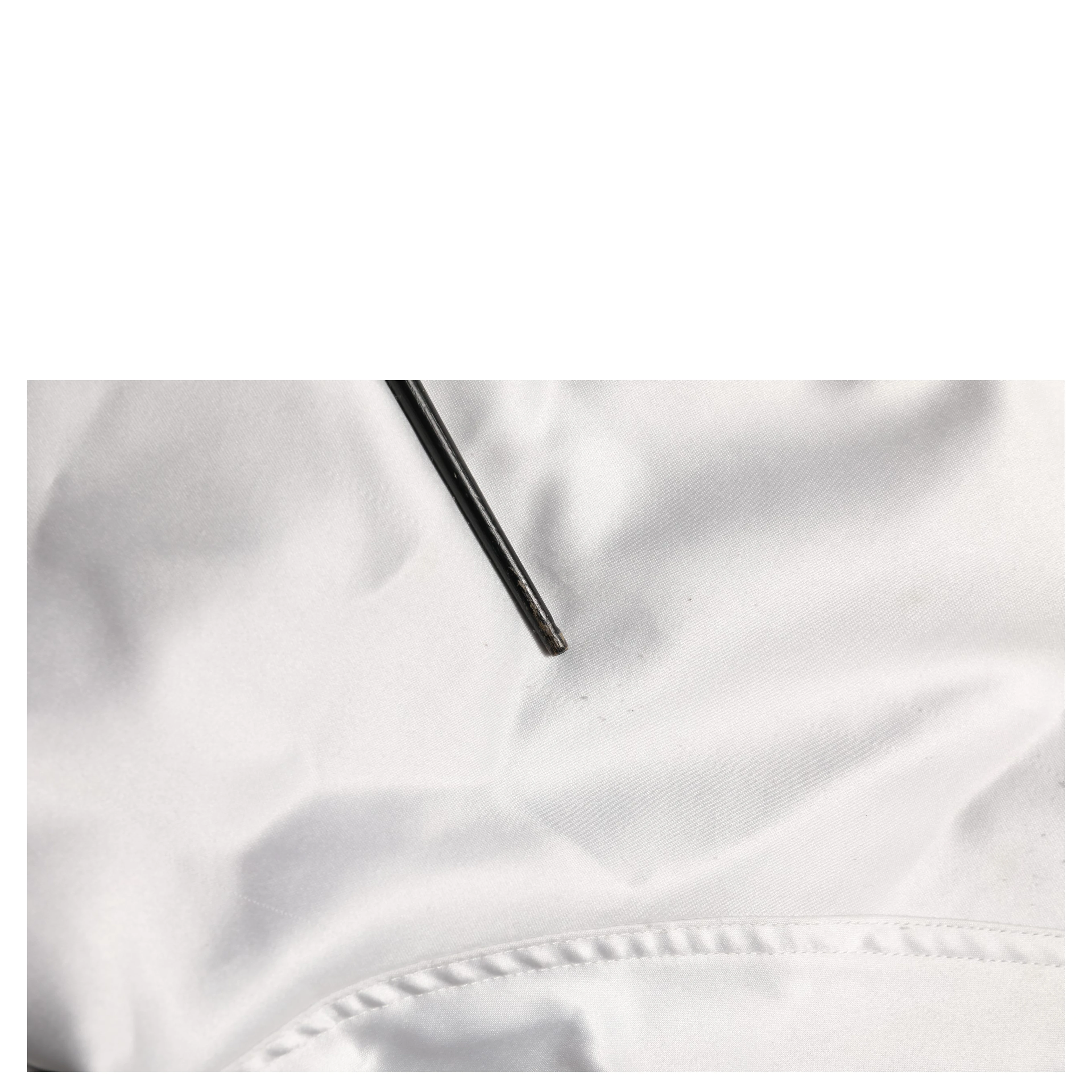 White DG Logo Polyester JerseyBomber Jacket