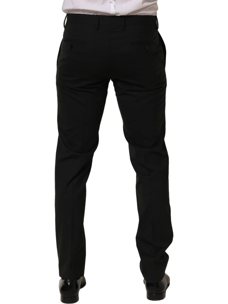 Black Wool Skinny Leg Dress Men Trouser Pants alternative