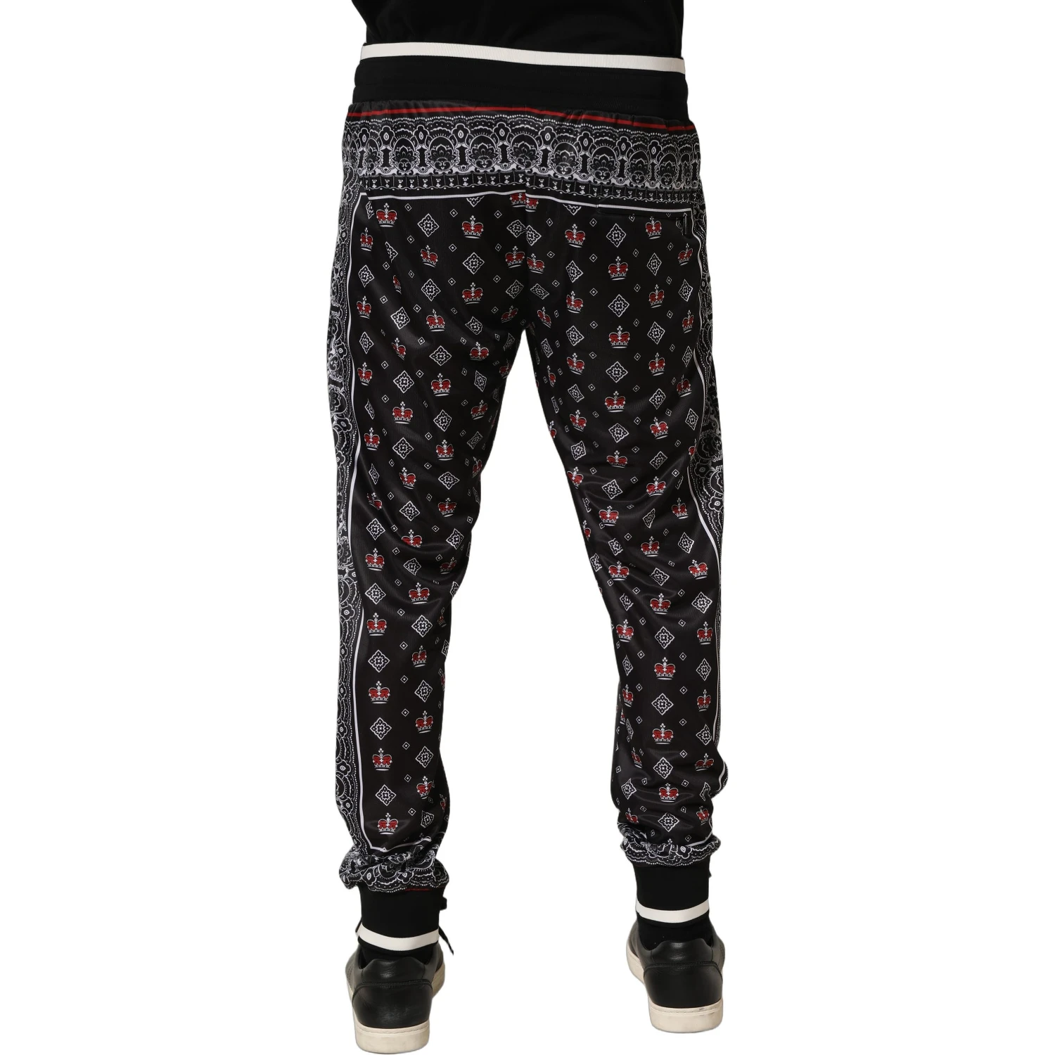 Black Bandana Crown Jogger Men Trouser Pants