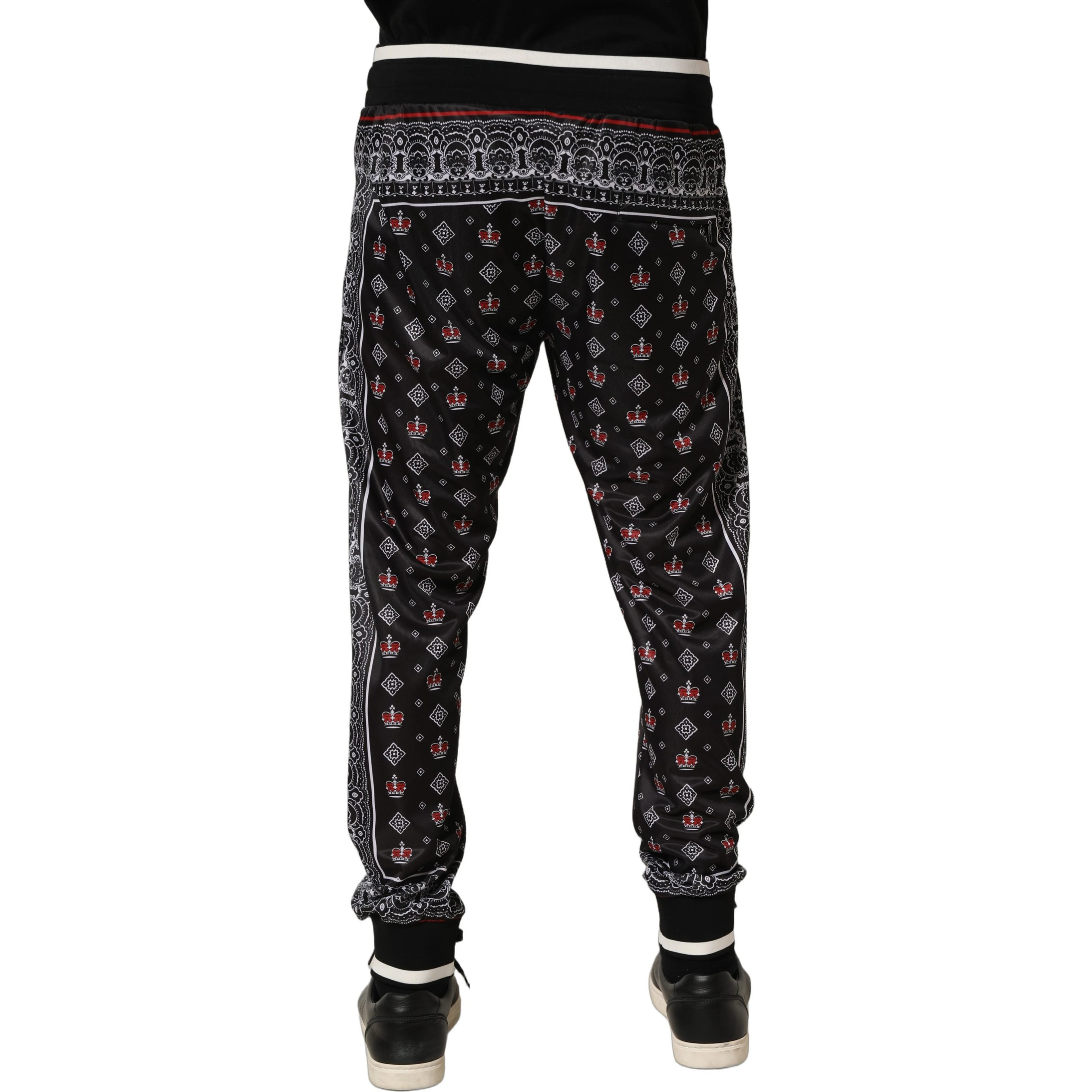 Black Bandana Crown Jogger Men Trouser Pants