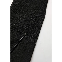 Black Logo Crest SingleBreasted Coat Blazer