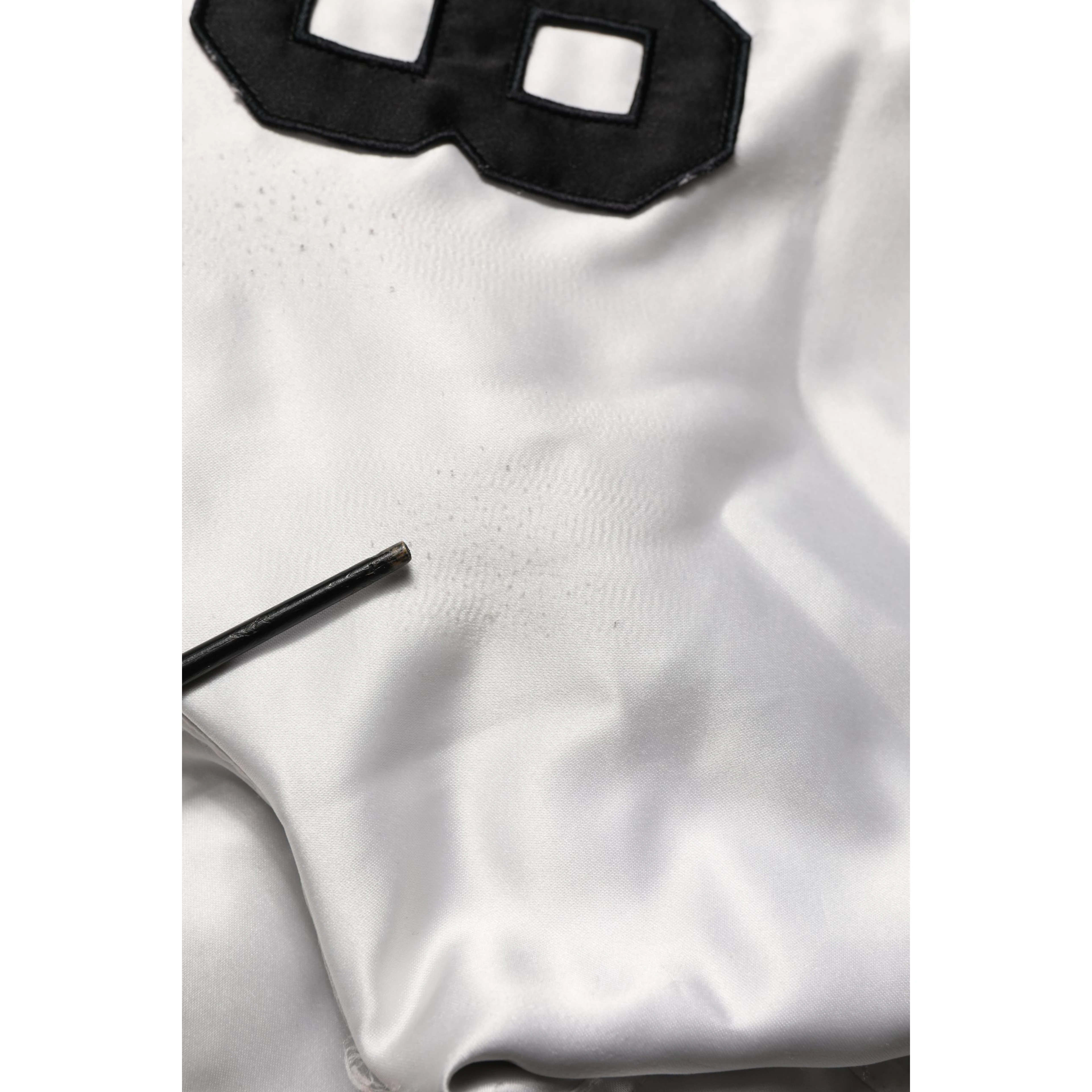 White DG Logo Polyester JerseyBomber Jacket