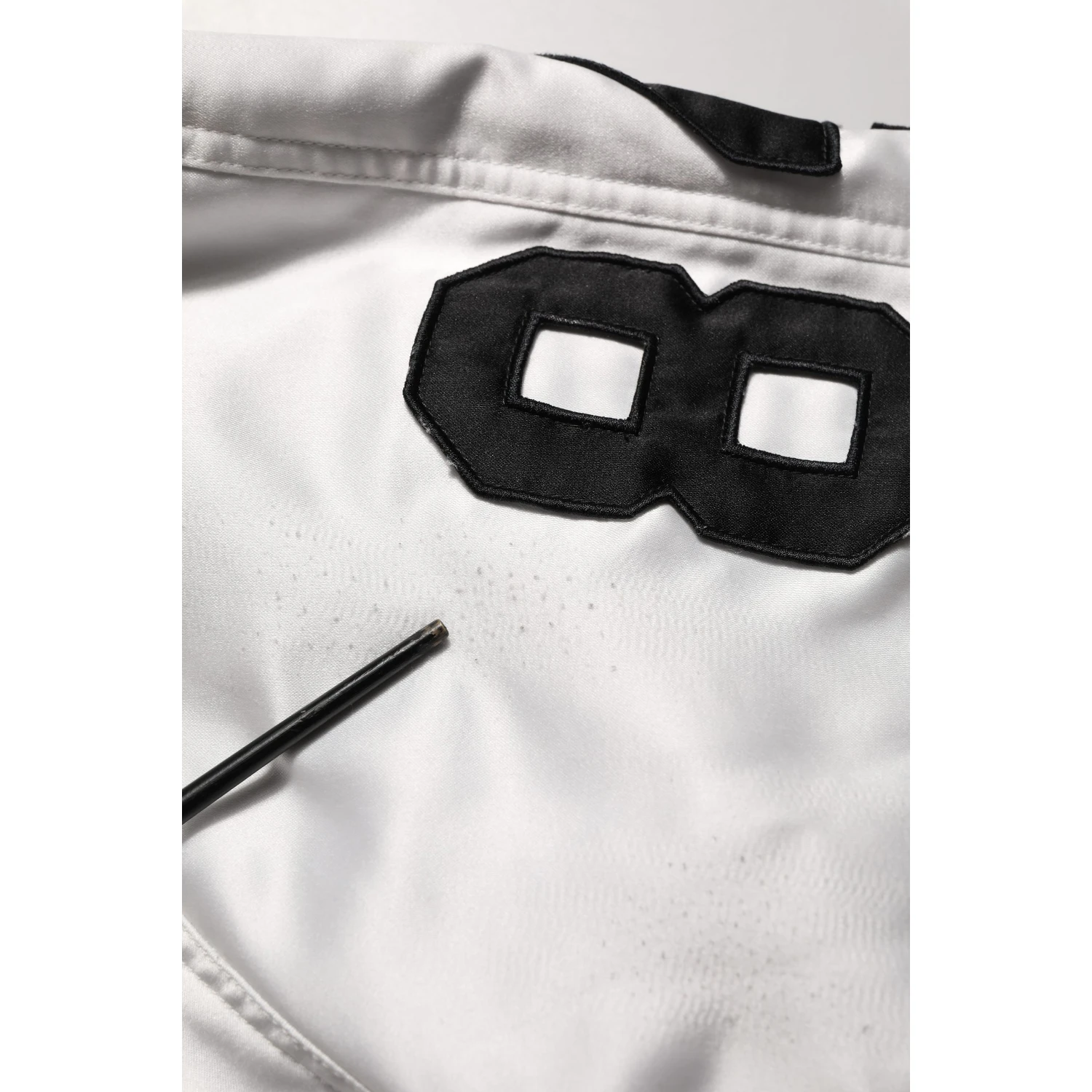 White DG Logo Polyester JerseyBomber Jacket