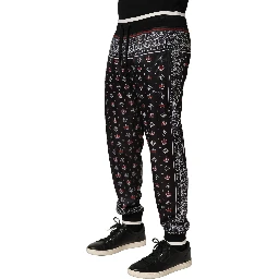 Black Bandana Crown Jogger Men Trouser Pants