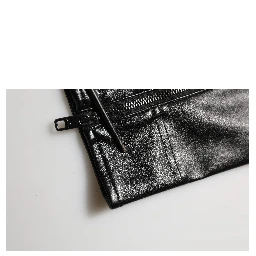 Black PU Leather Zipper Men Trouser Pants