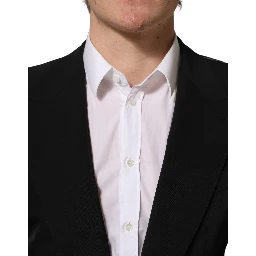 Black Single Breasted One Button Coat Blazer