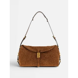 PINKO SADDLE CLASS. SUED purse