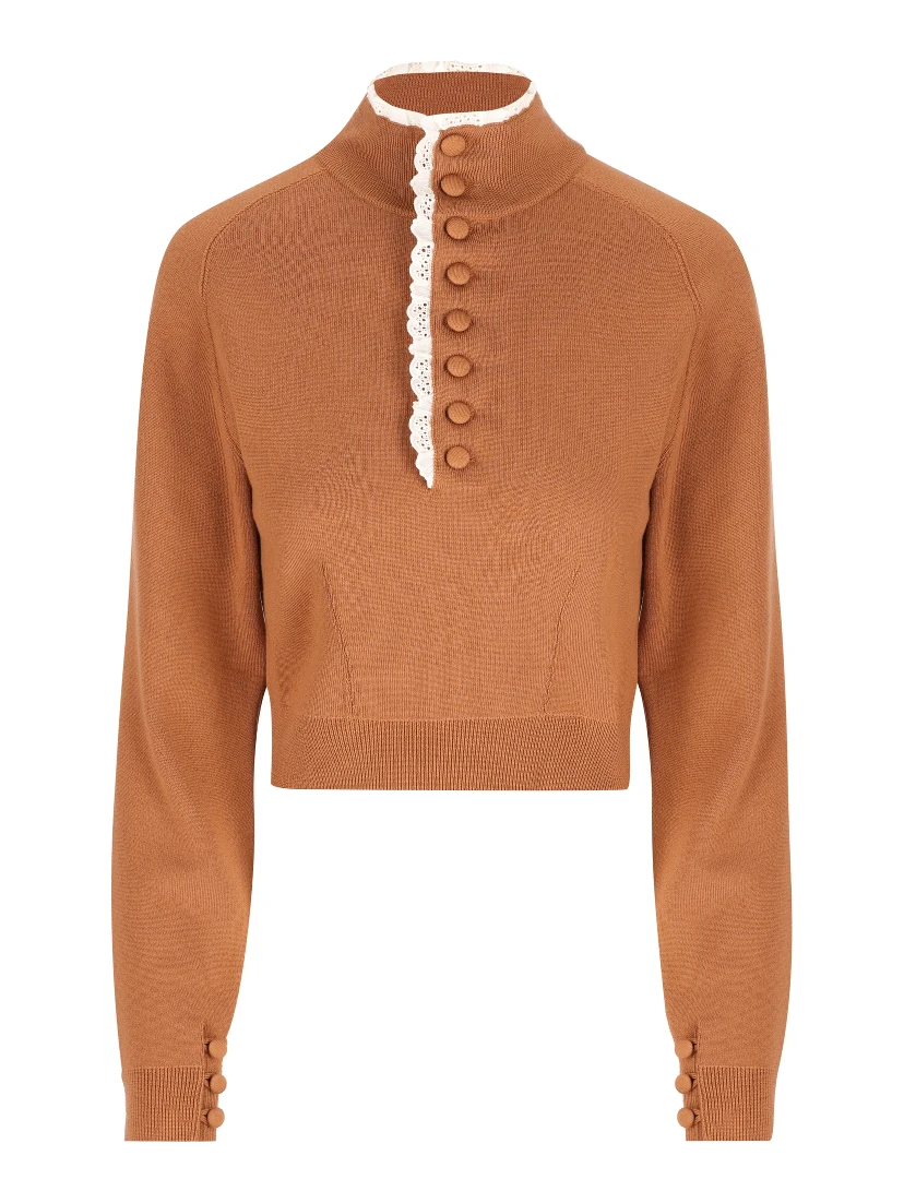 Chloè Sweaters Brown