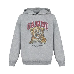 ISOLI HOODIE BEADED BABY TIGER PRINT