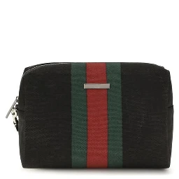 Black Fabric Shoulder Bag