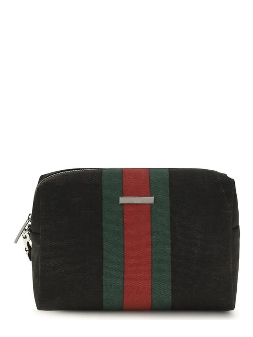 Black Fabric Shoulder Bag