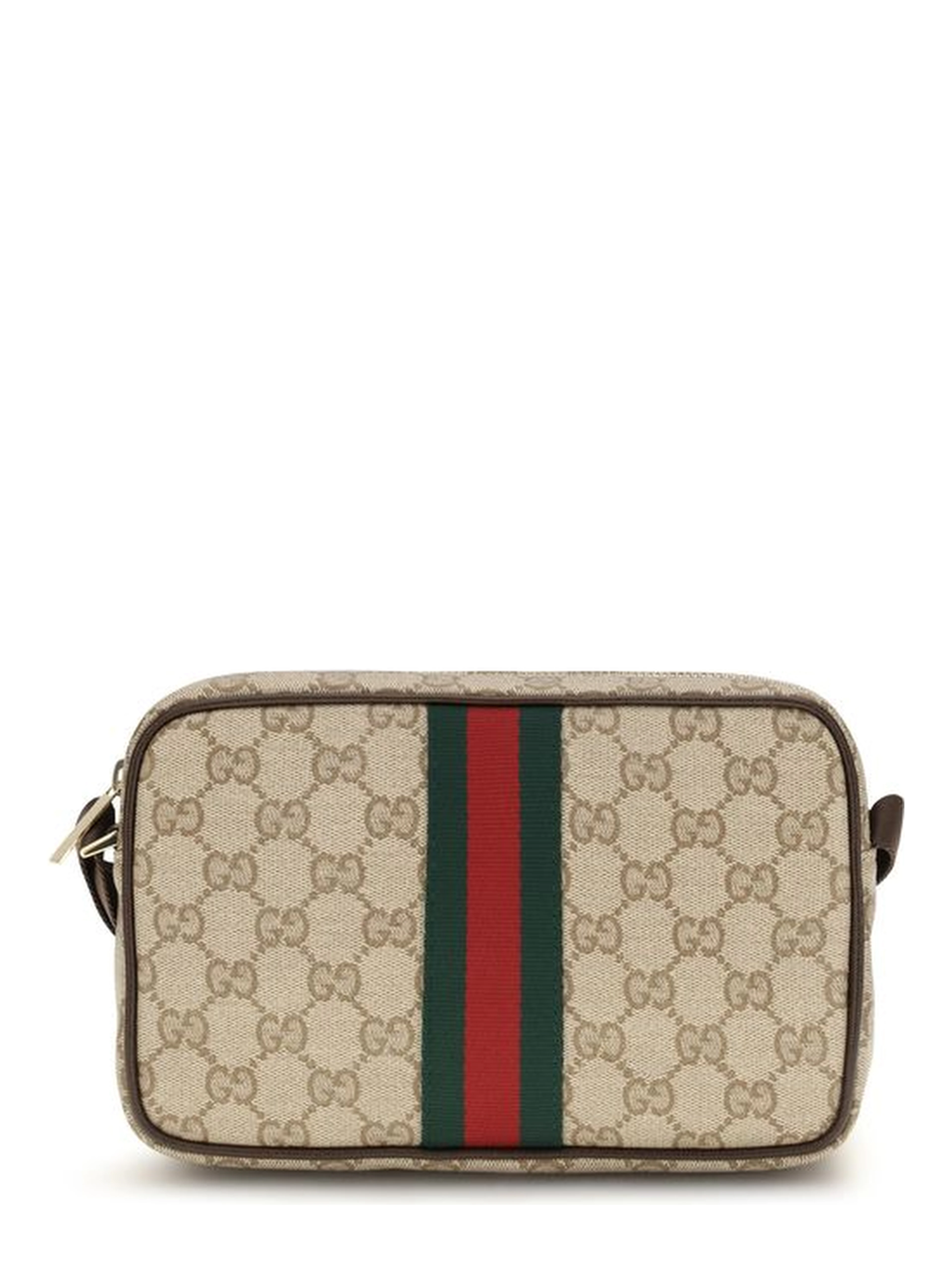 Beige Fabric Shoulder Bag