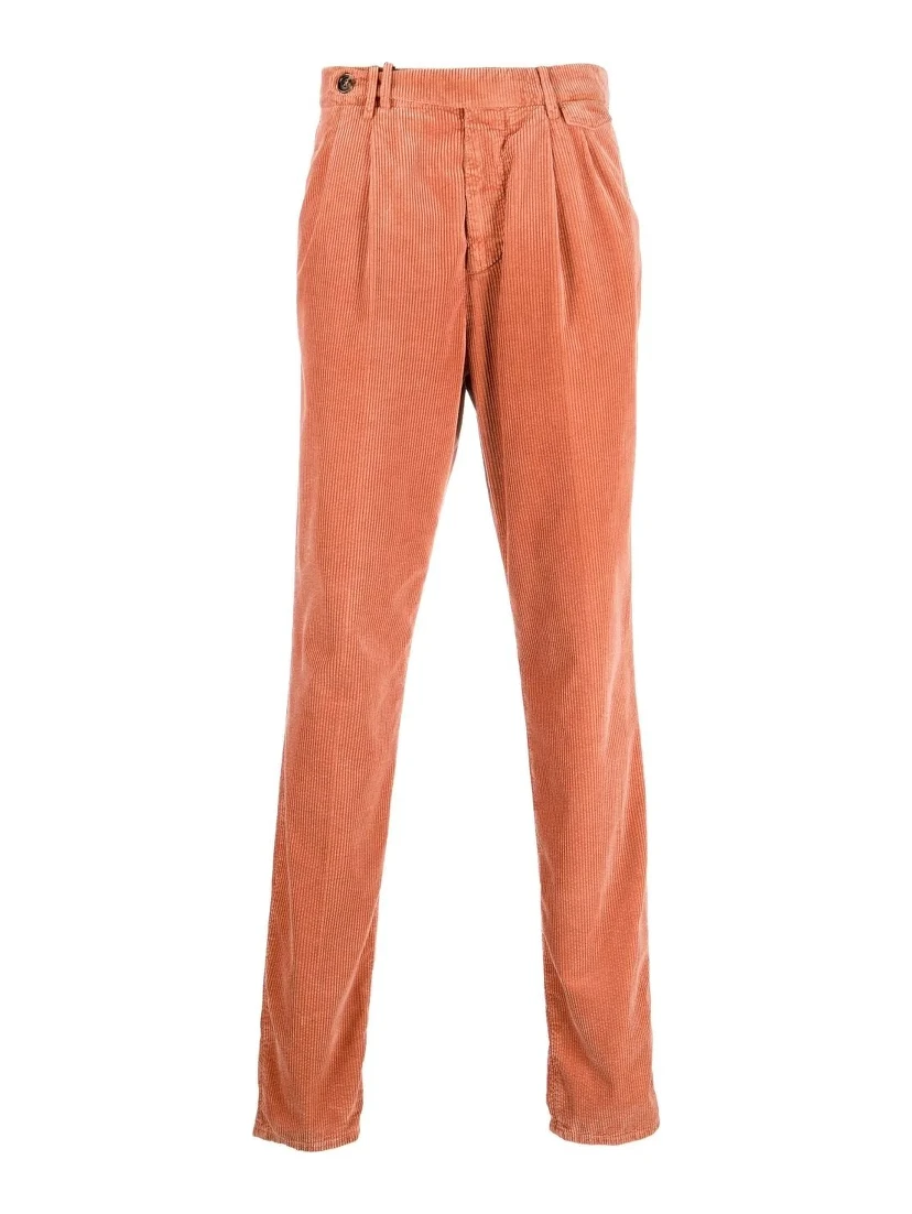 Orange Cotton Pants