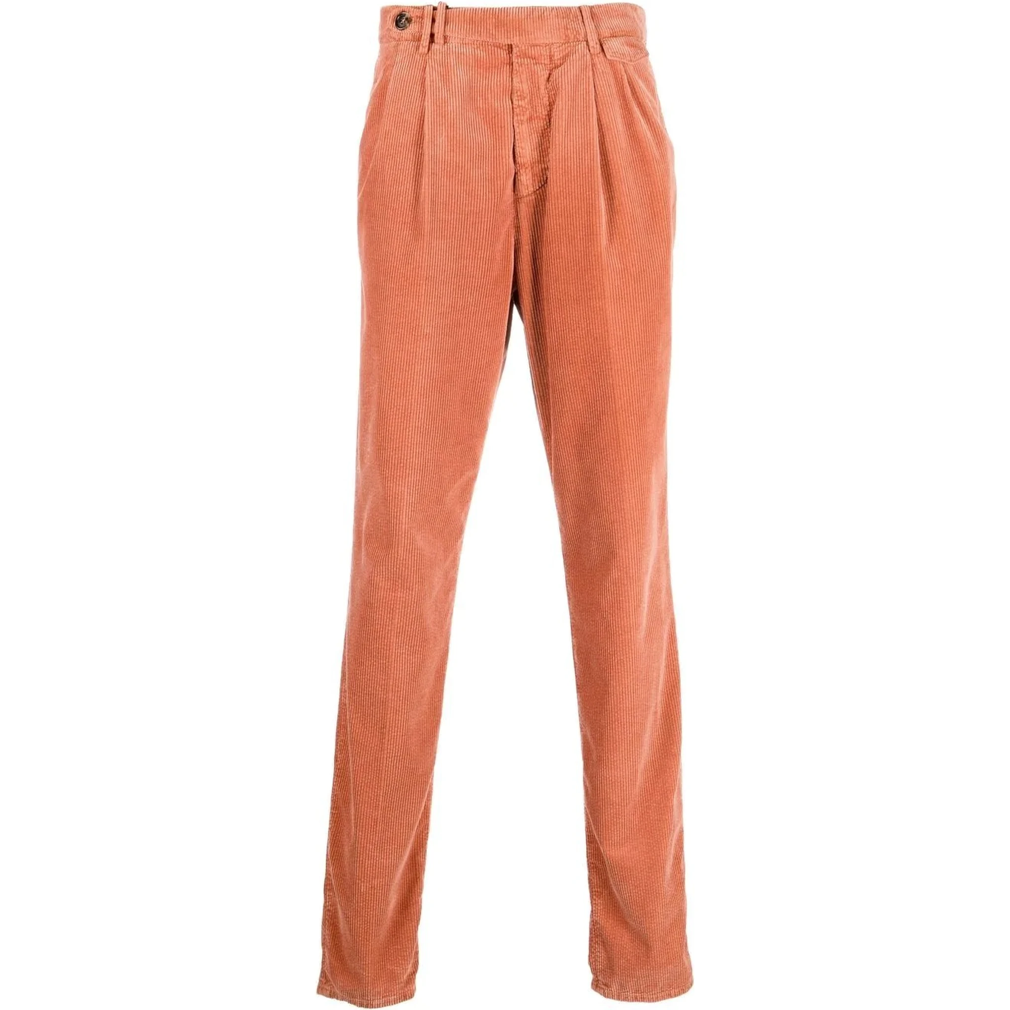Orange Cotton Pants