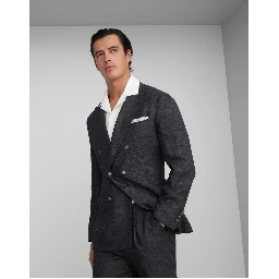 Black Linen Blazer