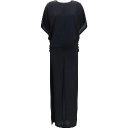Black Viscose Casual Dress