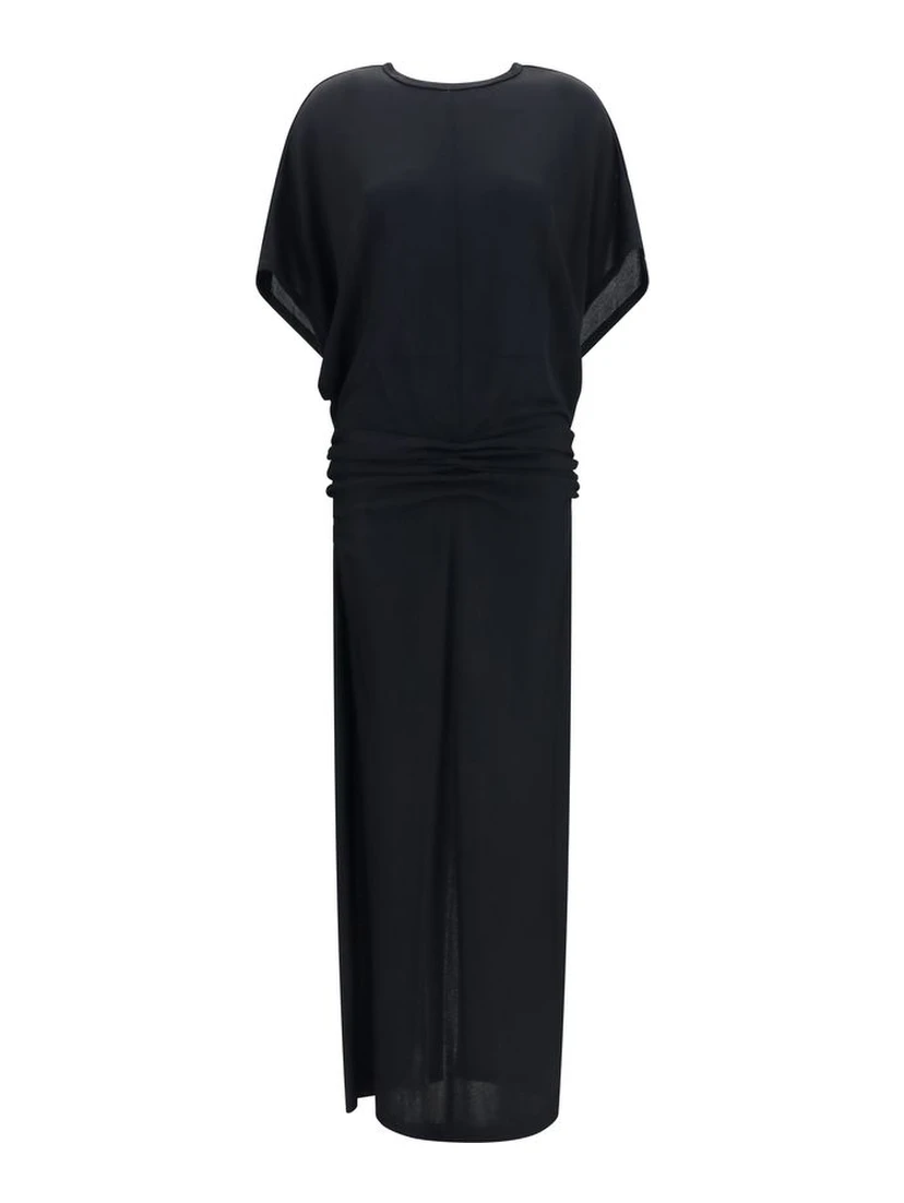 Black Viscose Casual Dress