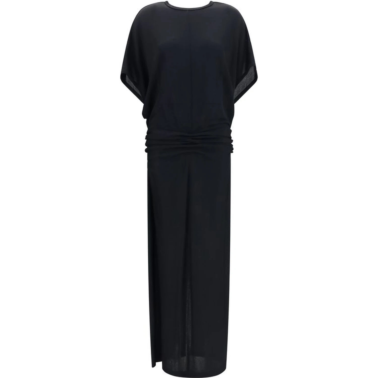 Black Viscose Casual Dress