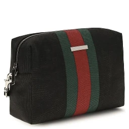 Black Fabric Shoulder Bag
