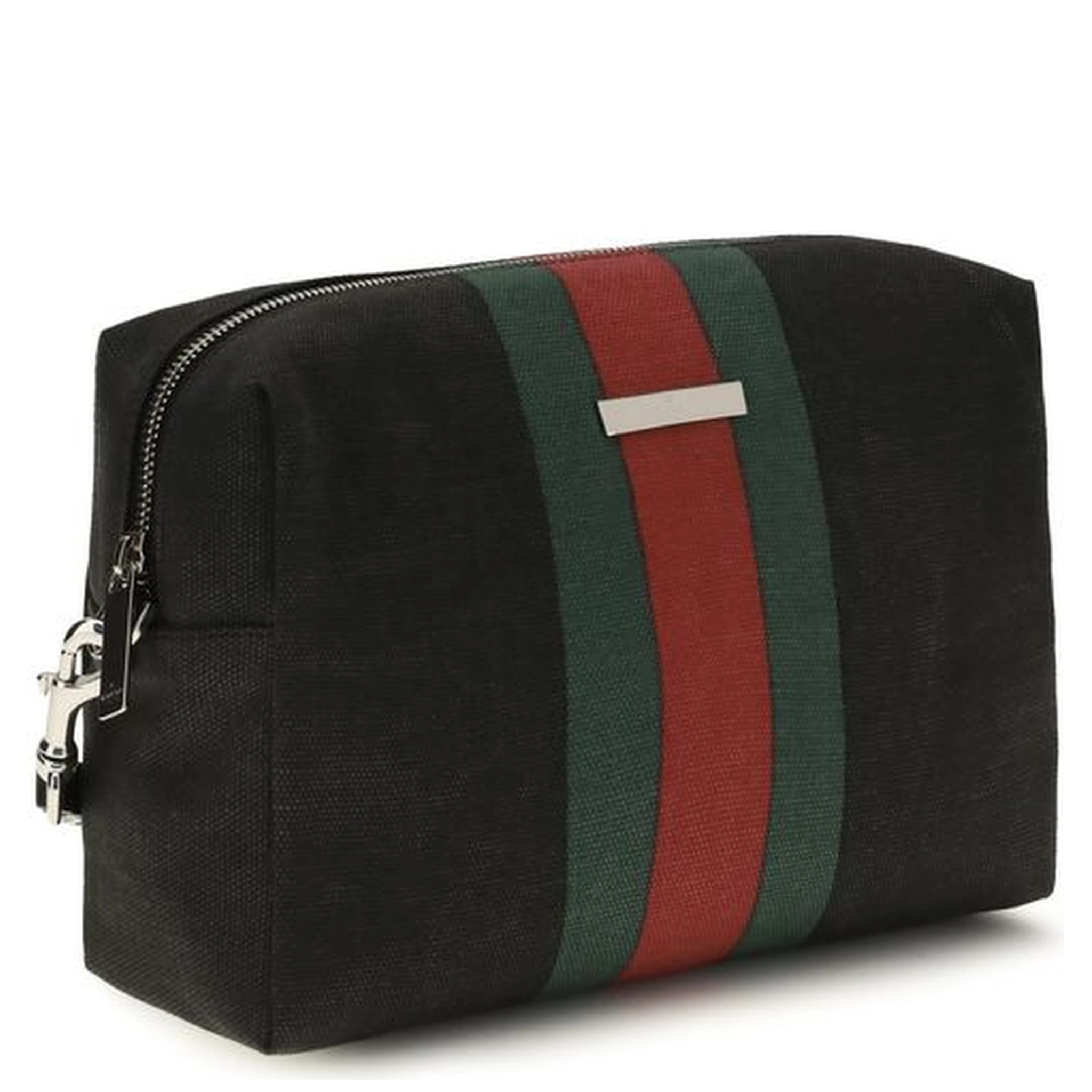 Black Fabric Shoulder Bag