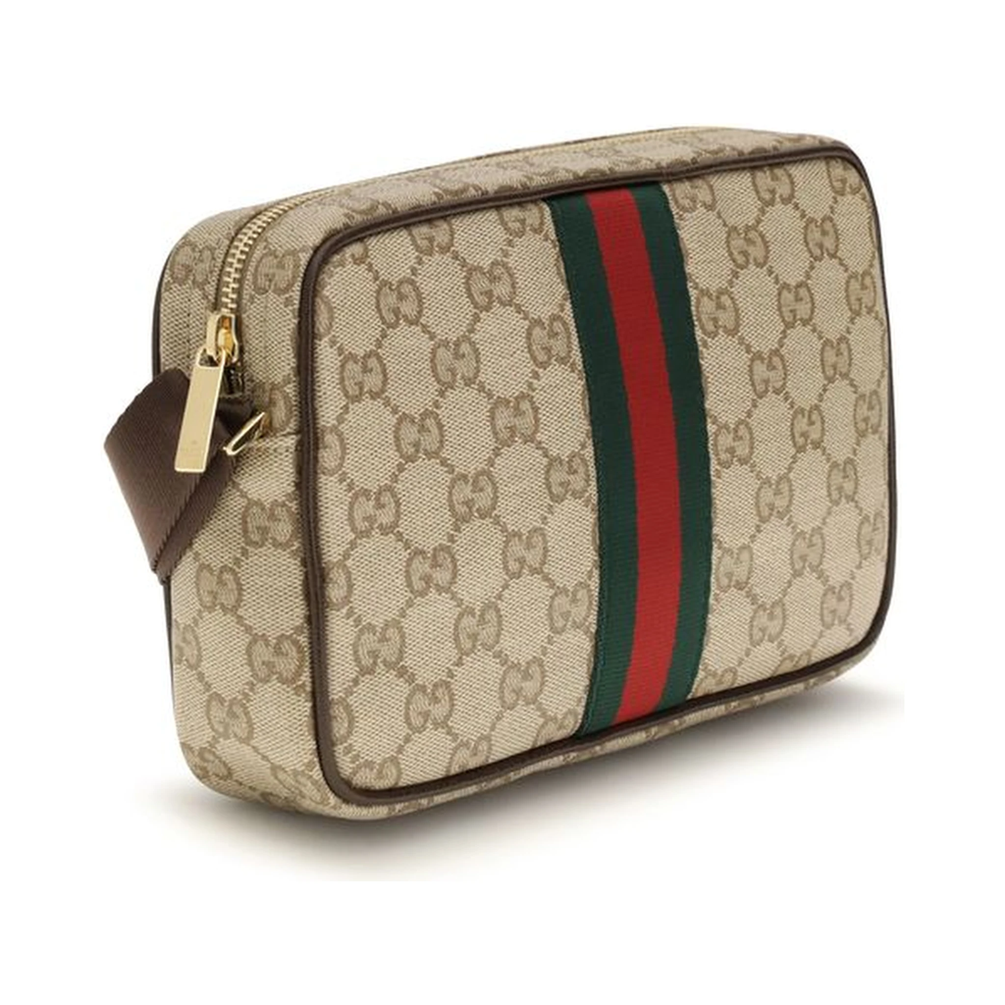 Beige Fabric Shoulder Bag