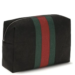 Black Fabric Shoulder Bag
