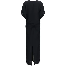 Black Viscose Casual Dress