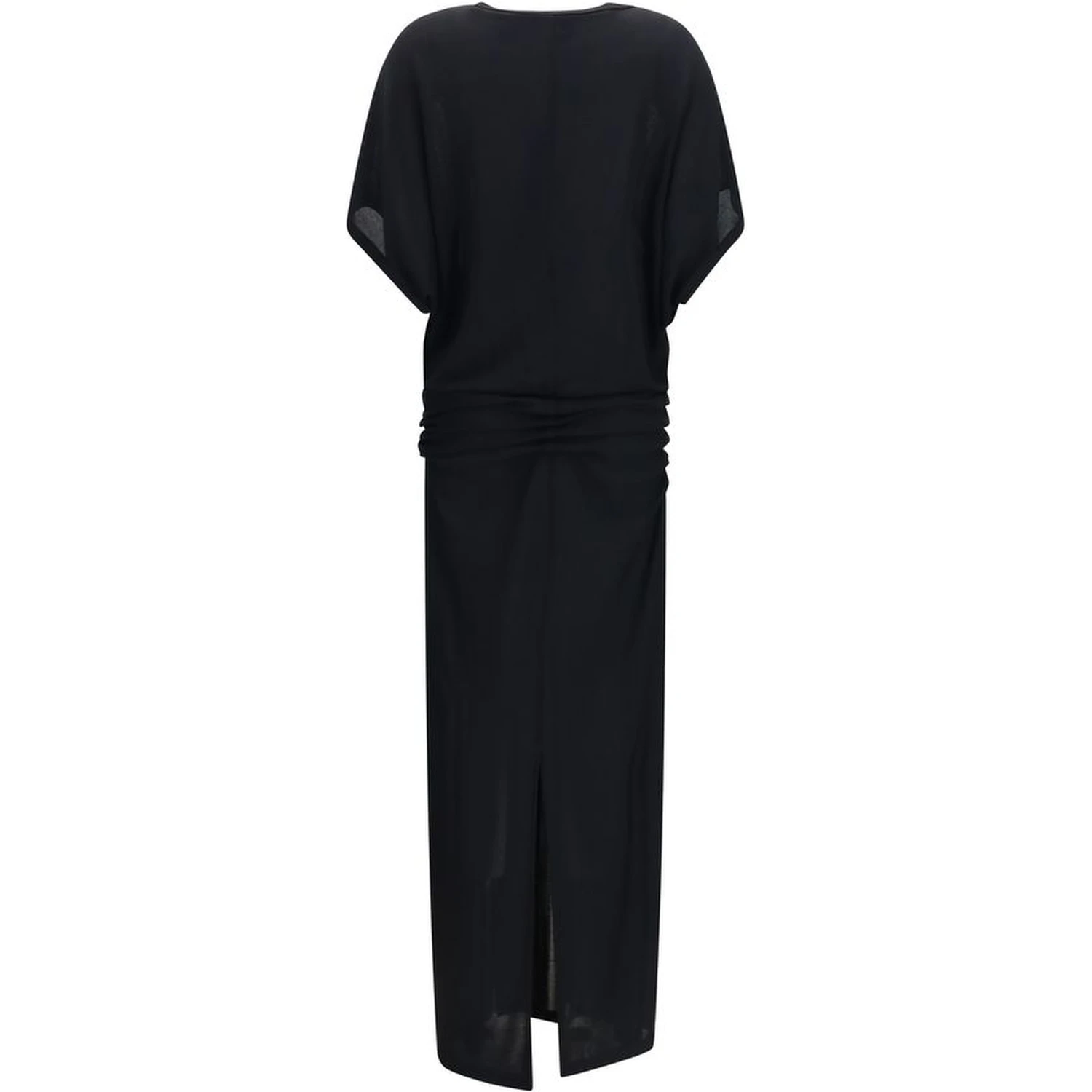 Black Viscose Casual Dress
