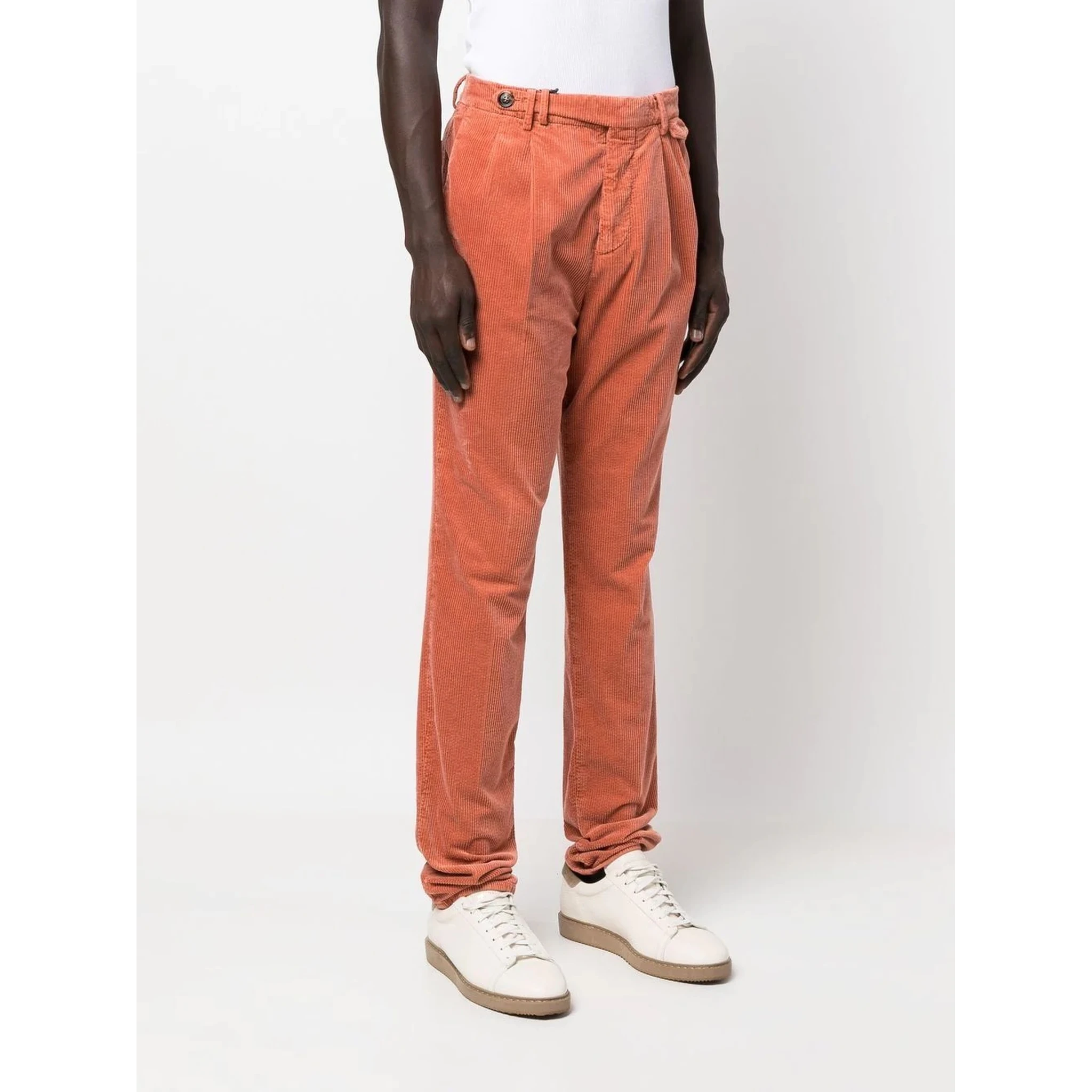 Orange Cotton Pants