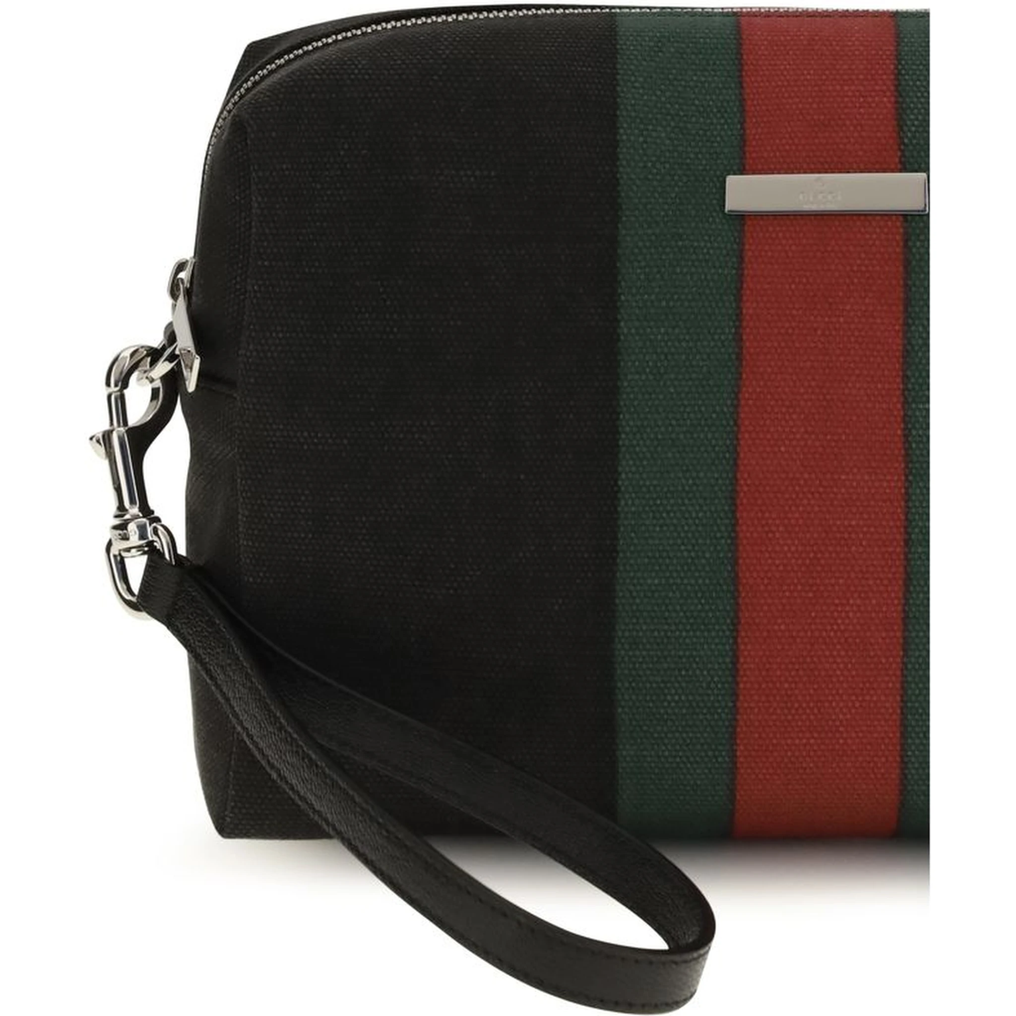 Black Fabric Shoulder Bag