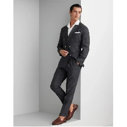 Black Linen Blazer