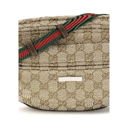 Beige Fabric Shoulder Bag