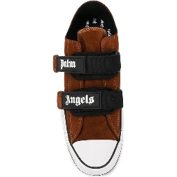 Brown Calfskin Low Top Sneakers