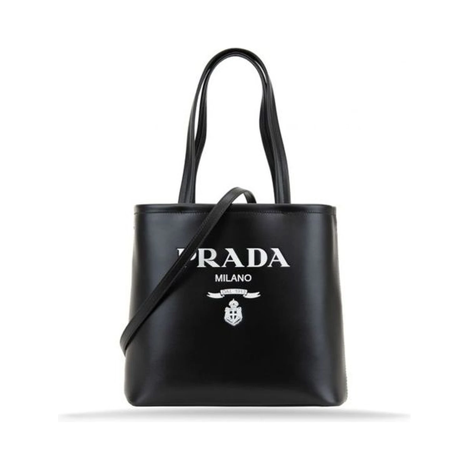 Black Calfskin Tote Bag