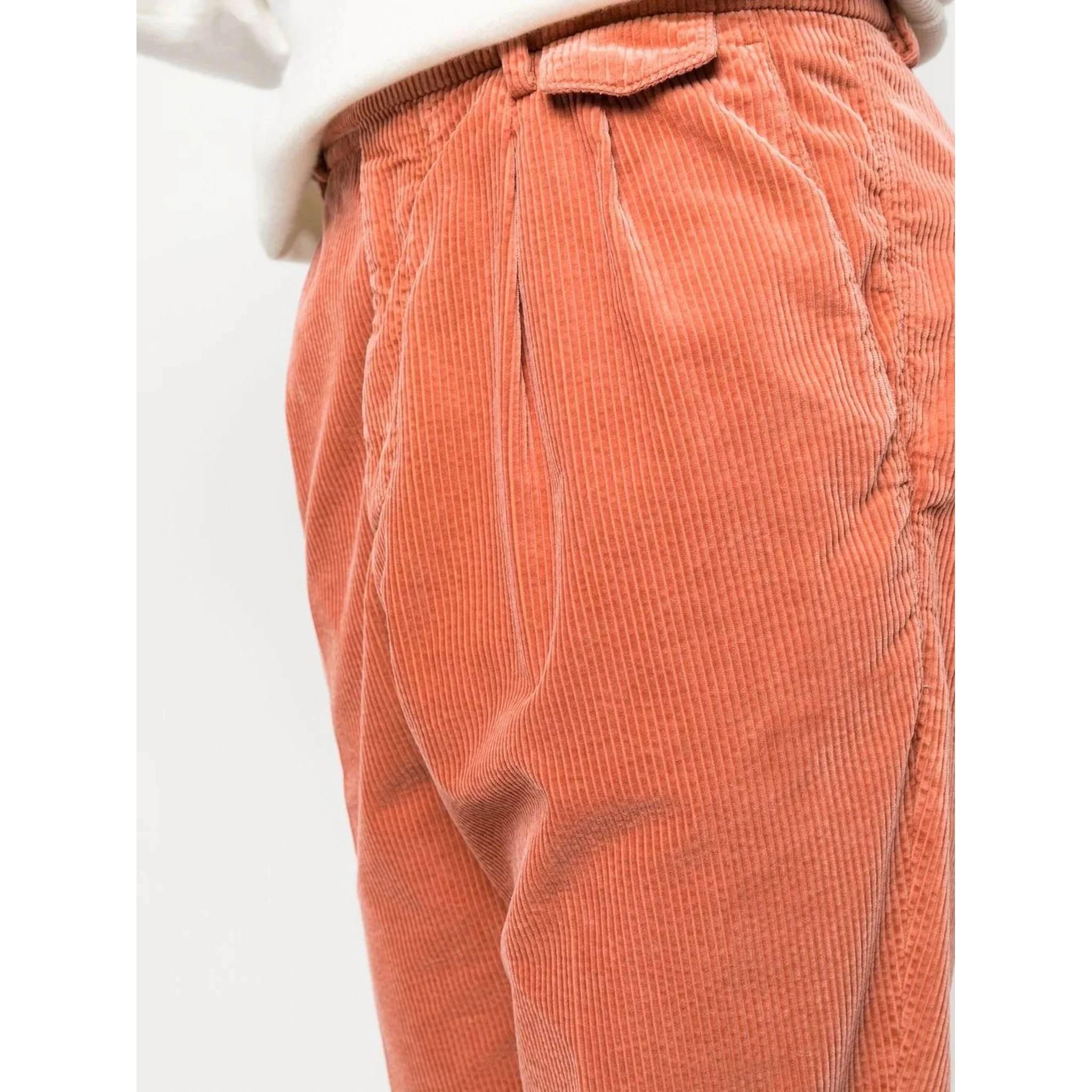 Orange Cotton Pants