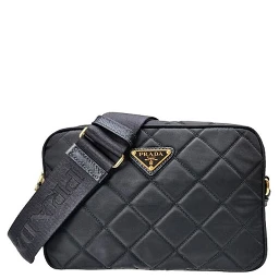 Black Nylon Shoulder Bag