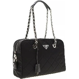 Black Nylon Shoulder Bag
