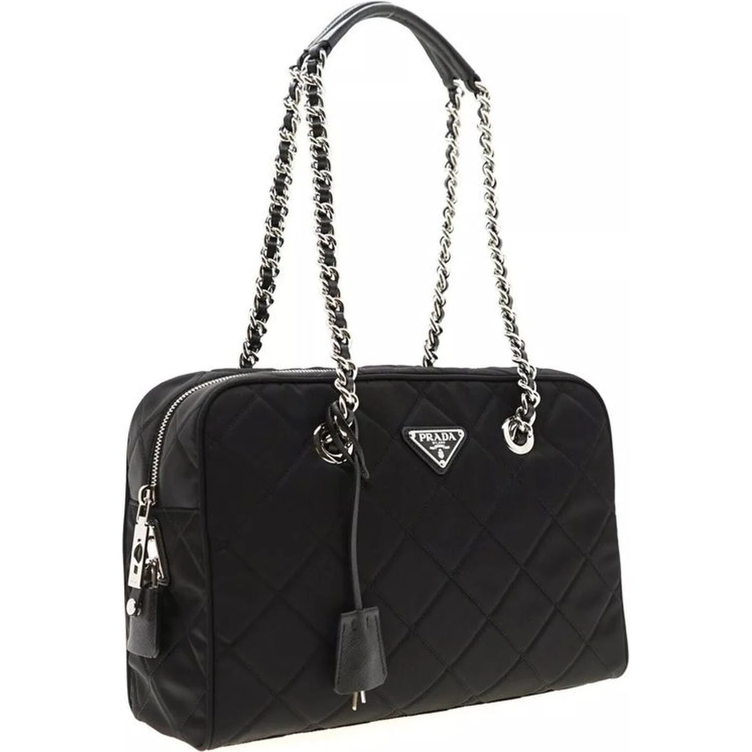 Black Nylon Shoulder Bag